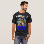 Geboren om te vissen t-shirt (Voorkant volledig)