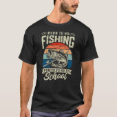 GEBOREN OM TE VISSEN T-SHIRT (Voorkant)