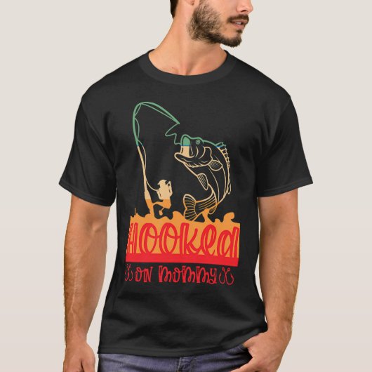 Geboren om te vissen t-shirt (Voorkant)