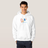 Geboren om te vliegen - Inspirerend Blue Bird Free Hoodie (Voorkant volledig)