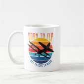 Geboren om te vliegen, maar gedwongen om te werken koffiemok (Links)