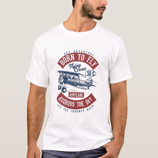 Geboren om te Vliegen T-shirt (Voorkant)