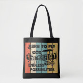Geboren om te Vliegen Tote Bag (Voorkant)