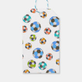 Geboren om te voetballen Verjaardagsfeest Dank Je  Cadeaulabel (Achterkant)