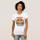 geboren om te vragen t-shirt (Voorkant volledig)