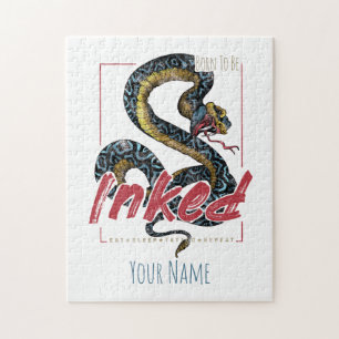 Geboren om te worden geïnkt slang voor Tattoo ont Legpuzzel