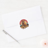 Geboren om te worden verkuild ronde sticker (Envelop)
