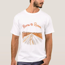 Geboren om te zwerven 🛣️ | Vintage Road Trip T-Sh T-shirt
