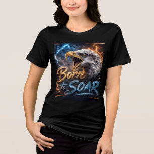 Geboren om te zweven Eagle T-Shirt   Motivatie Vri