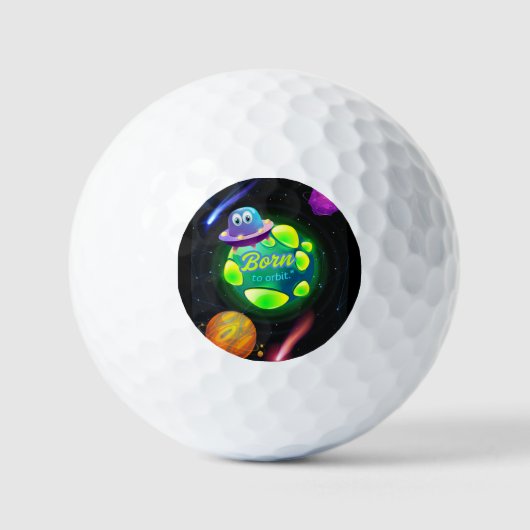 Geboren om te zweven golfballen (Voorkant)