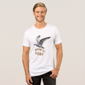 Geboren om te zweven – Inspirerende vliegende voge Tri-Blend Shirt (Voorkant volledig)