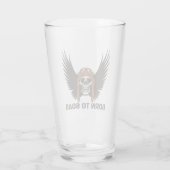 Geboren om te zweven, luchtvaart, Vliegtuig, piloo Glas (Achterkant)