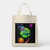 Geboren om te zweven tote bag (Achterkant)