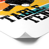 Geboren om Tennis te spelen Poster (Hoek)