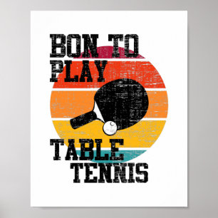 Geboren om Tennis te spelen Poster