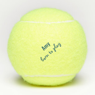 Geboren om tennisbal te spelen (Penn) Citaat Perso Tennisballen