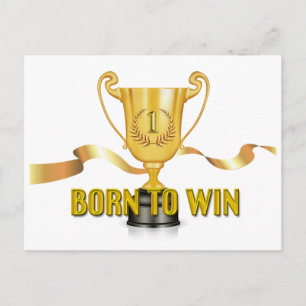 Geboren om trofee Briefkaart te winnen