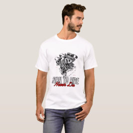 geboren om tshirt te rijden