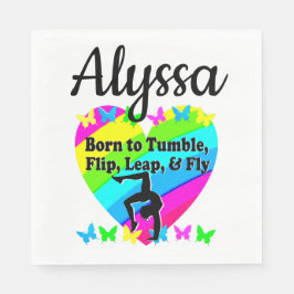 GEBOREN OM TUMBLE GYMNAST GIRL DESIGN SERVET