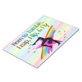 GEBOREN OM TUMBLE GYMNASTICS NOTITIEBLOK (Schuin)