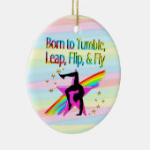 GEBOREN OM TUMBLE GYMNASTICS ORNAMENT (Rechts)