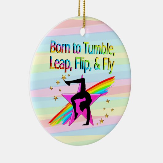 GEBOREN OM TUMBLE GYMNASTICS ORNAMENT (Rechts)