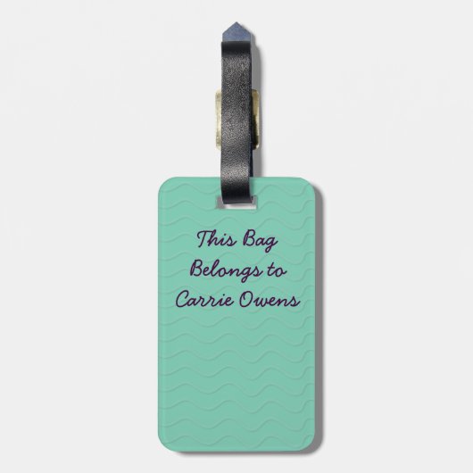 Geboren om uit te komen bagagelabel (Achterkant verticaal)