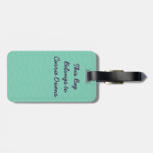 Geboren om uit te komen bagagelabel (Achterkant horizontaal)