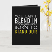 Geboren om uit te komen kaart (Gele Bloem)