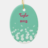 Geboren om uit te komen keramisch ornament (Achterkant)