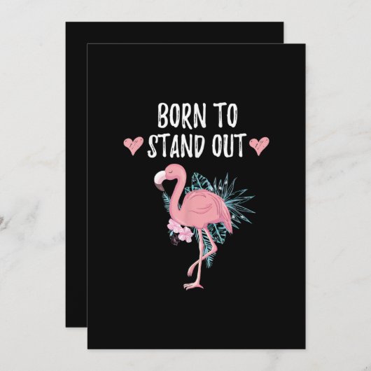 Geboren om uit te staan, Geweldige met stutflaming Save The Date (Voorkant / Achterkant)