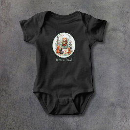 Geboren om verhalen te lezen over cute dieren in h romper