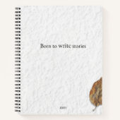 Geboren om verhalen te schrijven – Minimalistisch Notitieboek (Voorkant)