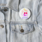 Geboren om Verveeld te Zijn Ronde Button 5,7 Cm (In situ)