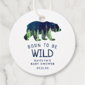 Geboren om vrij Baby shower te zijn Bedankjes Labels (Voorkant)