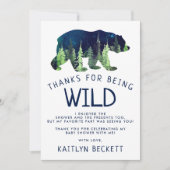 Geboren om vrij Baby shower te zijn Bedankkaart (Voorkant)