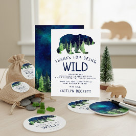 Geboren om vrij Baby shower te zijn Bedankkaart