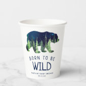 Geboren om vrij Baby shower te zijn Papieren Bekers (Voorkant)