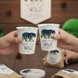 Geboren om vrij Baby shower te zijn Papieren Bekers