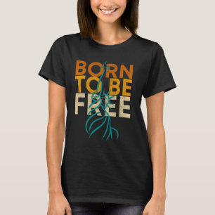 Geboren om vrij patriottisch Vrijheidsbeeld te zij T-shirt