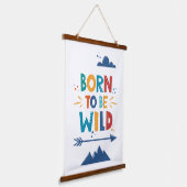 Geboren om vrij te zijn hangend wandkleed (Gebogen)