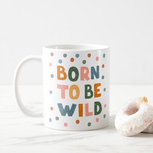 Geboren om vrij te zijn koffiemok (Met donut)