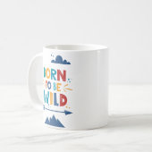 Geboren om vrij te zijn koffiemok (Voorkant links)