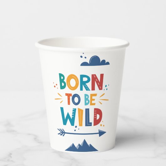 Geboren om vrij te zijn papieren bekers (Voorkant)