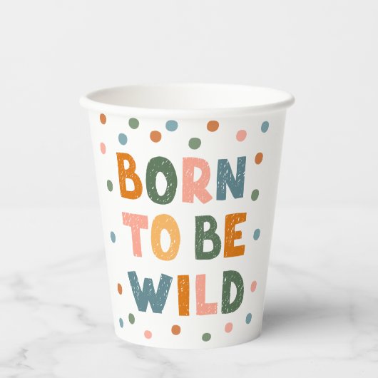 Geboren om vrij te zijn papieren bekers (Voorkant)