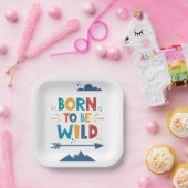 Geboren om vrij te zijn papieren bordje (Feest)