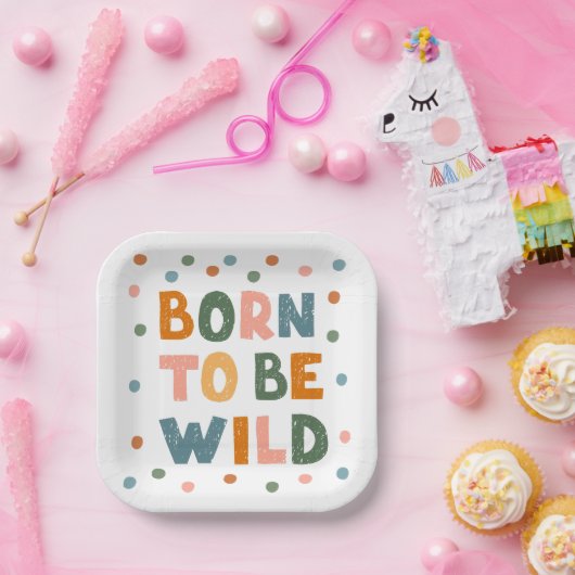 Geboren om vrij te zijn papieren bordje (Feest)