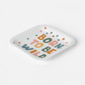 Geboren om vrij te zijn papieren bordje (Gebogen)