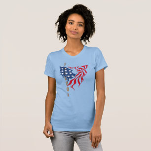 Geboren om vrij te zijn Patriottische Adelaar Da T-shirt