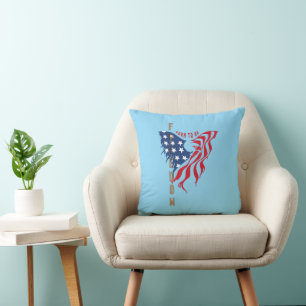 Geboren om vrij te zijn Patriottische Adelaar Ku Kussen